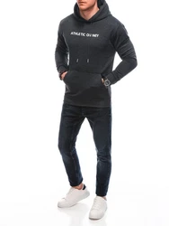 Edoti Kapuzenpullover Sweatshirt Dunkelgrau/Hellblau/Dunkelblau/Schwarz/Grau