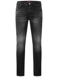 Regular-fit-Jeans Herren Jeans Stretch Dunkelgrau LL-4004