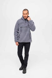 Brandit Teddyfleece Pullover Worker anthrazit