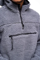 Brandit Teddyfleece Pullover Worker anthrazit
