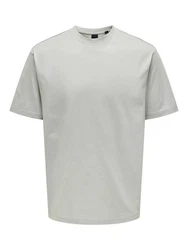 ONLY & SONS T-Shirt Fred Grau/Khaki/Hellgrau