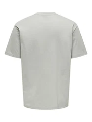 ONLY & SONS T-Shirt Fred Grau/Khaki/Hellgrau