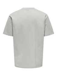 ONLY & SONS T-Shirt Fred Grau/Khaki/Hellgrau