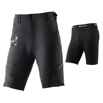 ROCKBROS Radlerhose Herren Fahrradhose mit Sitzpolster 4D Atmungsaktiv Schnelltrocknend Radhose MTB Hose Bike Shorts Schwarz/Hellbraun/Grau ROCKBROS Radlerhose Herren Fahrradhose mit Sitzpolster 4D Atmungsaktiv Schnelltrocknend Radhose MTB Hose Bike Shorts Schwarz/Hellbraun/Grau