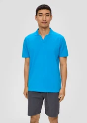 s.Oliver Poloshirt mit offenem Kragen 