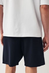 Next Sweatshorts Jersey-Shorts mit Reißverschlusstasche 2er-Pack Dunkelblau/Dunkelgrau/Schwarz/Grau