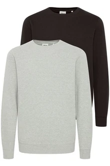 !Solid Sweatshirt SDMColinreg 2Pack Basic Rundhalspullover Grau/Hellgrau/Dunkelgrau