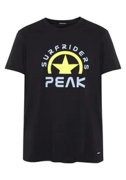 Print-Shirt T-Shirt im label-typischem Schriftzug-Design 1