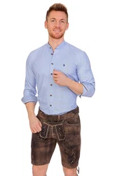 Spieth & Wensky Trachtenhemd NEO grau/blau