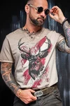Hangowear Trachtenshirt FERDI AUSTRIA braun/grau