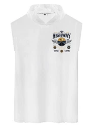 RMK Tanktop Herren Shirt Muskelshirt Gym Highway Motorrad Dunkelblau/Hellblau/Weiß/Grau