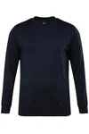 JP1880 T-Shirt Langarmshirt Rundhals UV-Schutz Dunkelblau/Schwarz