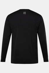 JP1880 T-Shirt Langarmshirt Rundhals UV-Schutz Schwarz