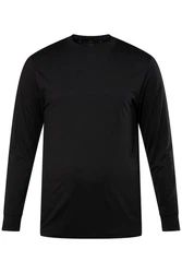 JP1880 T-Shirt Langarmshirt Rundhals UV-Schutz Schwarz