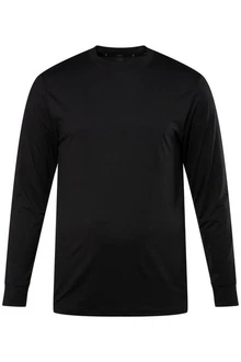 JP1880 T-Shirt Langarmshirt Rundhals UV-Schutz Schwarz