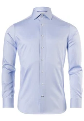 Vincenzo Boretti Businesshemd gerader Schnitt Hellblau/Blau