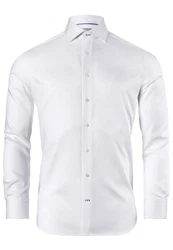 Vincenzo Boretti Businesshemd gerader Schnitt Weiß/Grau/Creme