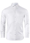 Vincenzo Boretti Businesshemd gerader Schnitt Weiß/Grau/Creme
