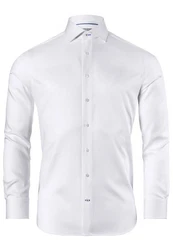 Vincenzo Boretti Businesshemd gerader Schnitt Weiß/Grau/Creme
