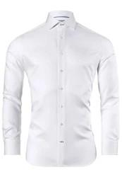 Vincenzo Boretti Businesshemd tailliert super bgelfrei Weiß/Creme/Grau