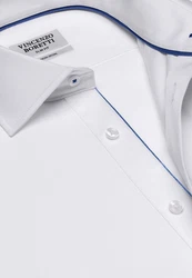 Vincenzo Boretti Businesshemd tailliert super bgelfrei Weiß/Creme/Grau