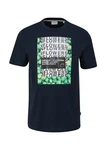 s.Oliver Kurzarmshirt T-Shirt Dunkelblau/Blau/Türkis