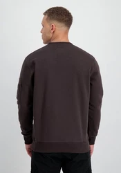 Alpha Industries Sweatshirt Alpha Label Sweater für Herren Schwarz/Rot/Dunkelgrau/Khaki