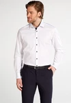 Eterna Langarmhemd MODERN FIT NON IRON Weiß/Dunkelblau/Schwarz/Creme