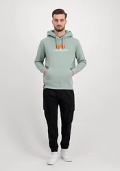 Alpha Industries Hoodie Basic (Rubber) pastellgrn/orange/wei