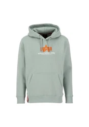 Alpha Industries Hoodie Basic (Rubber) pastellgrn/orange/wei
