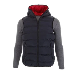 Wendejacke Herren Freizeit Weste Kapuze Beidseitig Tragbar Jacke in Dunkelblau