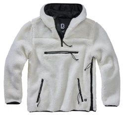 Brandit Teddyfleece Pullover Worker wei