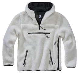 Fleecepullover Teddyfleece Pullover Worker, wei