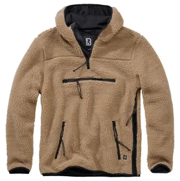 Fleecepullover Teddyfleece Pullover Worker, camel