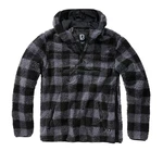 Brandit Teddyfleece Pullover Worker schwarz/grau