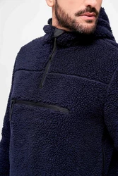 Brandit Teddyfleece Pullover Worker navy