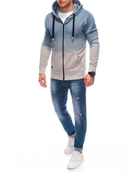 Edoti Herren Sweatshirt mit Kapuze Grau/Blau/Hellblau/Dunkelblau/Khaki/Dunkelgrün