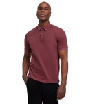 FALKE Poloshirt Garment Dye-Technik Dunkelrot/Bordeaux