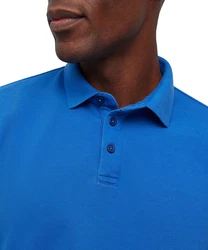 FALKE Poloshirt Garment Dye-Technik Dunkelblau/Blau