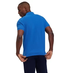 FALKE Poloshirt Garment Dye-Technik Dunkelblau/Blau