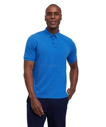 Poloshirt (1-tlg) aus hochwertiger Baumwolle in Garment Dye-Technik