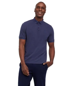 FALKE Poloshirt Garment Dye-Technik