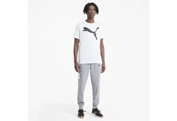 PUMA T-Shirt Active Big Logo T-Shirt Herren Weiß/Creme