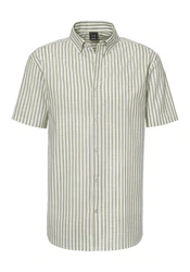 John Devin Kurzarmhemd Regular Fit Button-down-Kragen Türkis/Rot/Grün/Hellgrün