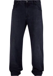 URBAN CLASSICS Herren Heavy Ounce Straight Fit Jeans Dunkelblau/Blau