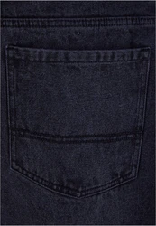 URBAN CLASSICS Herren Heavy Ounce Straight Fit Jeans Dunkelblau/Blau