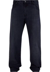 URBAN CLASSICS Herren Heavy Ounce Straight Fit Jeans Dunkelblau/Blau