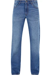 URBAN CLASSICS Herren Heavy Ounce Straight Fit Jeans Blau/Hellblau
