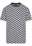 URBAN CLASSICS T-Shirt Oversized Check Tee Weiß/Schwarz/Creme
