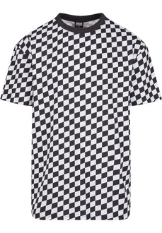 URBAN CLASSICS T-Shirt Oversized Check Tee Weiß/Schwarz/Creme